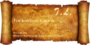 Turkovics Laura névjegykártya